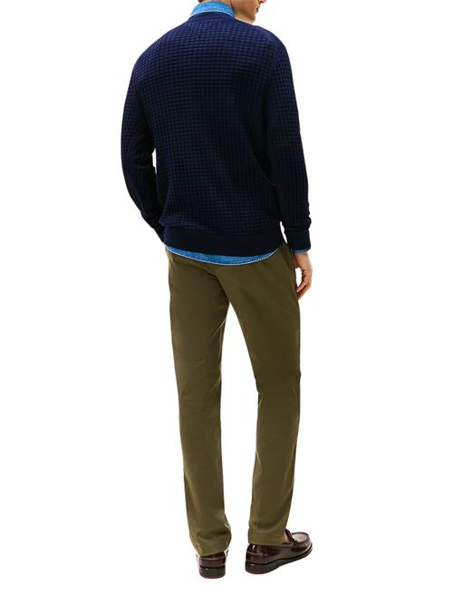 Maglioncino uomo blu in cotone Tommy Hilfiger | MW0MW38717DW5